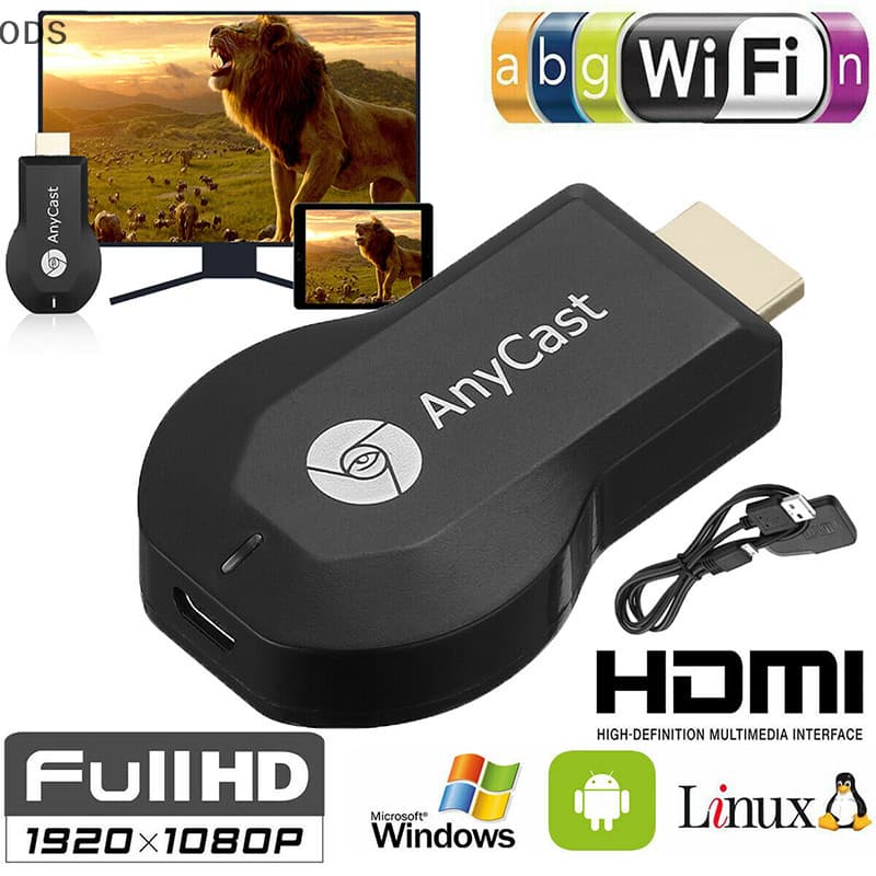ODS AnyCast M12 Plus Receptor WiFi Airplay Display Miracast TV DLNA 1080P OD