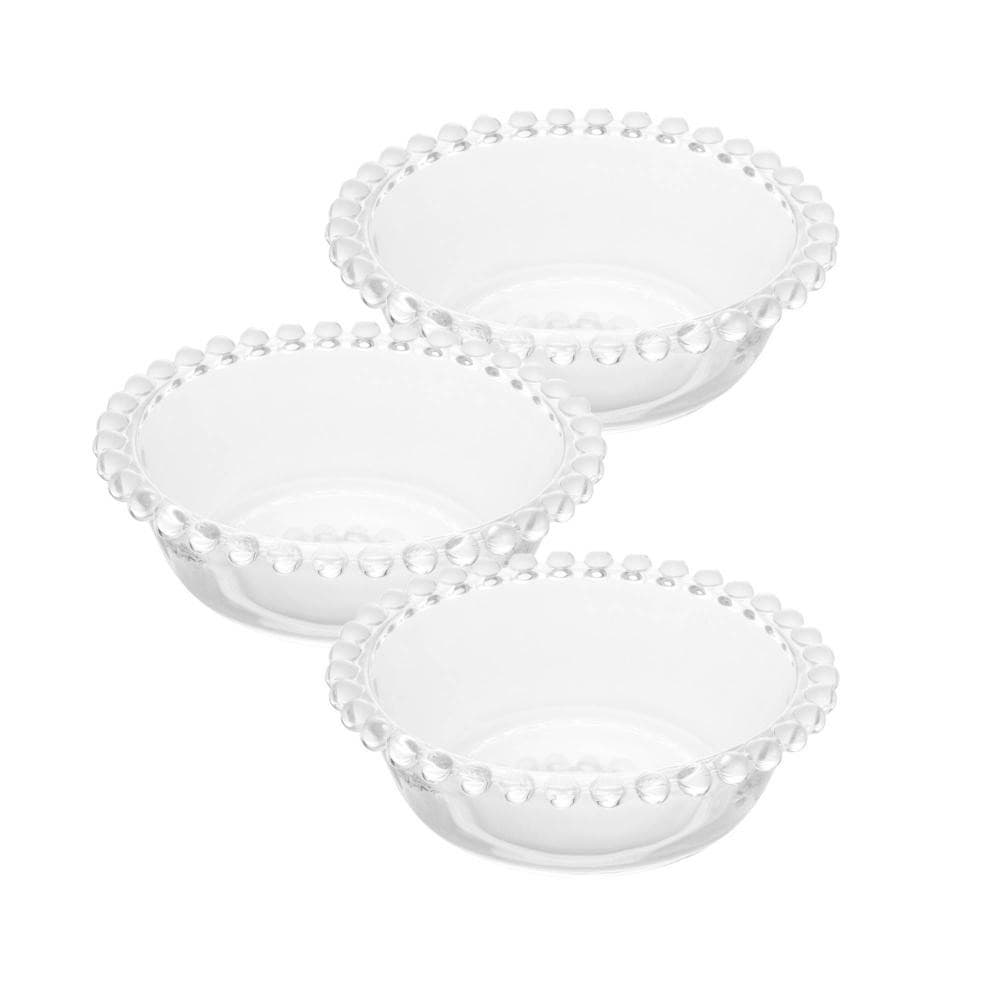 3 Bowls Wolff Pearl de Cristal 14cm x 4,5cm