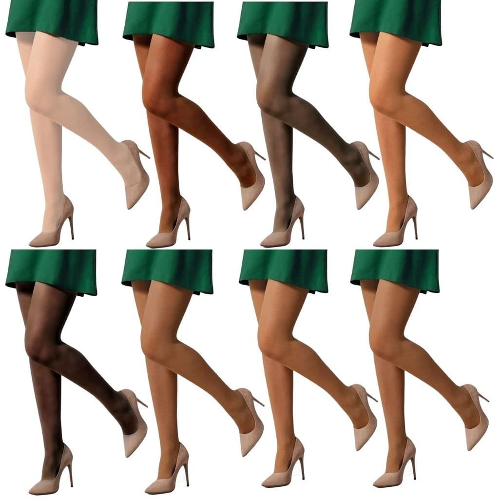 2 Meias Calças 9020-001 Fio 15 Selene Classica Poliamida Ajuste Perfeito