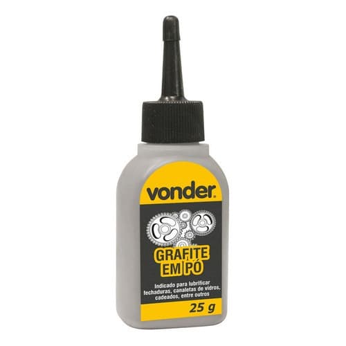 Grafite Pó Bisnaga 25g Qualidade Vonder Cadeados Fechadura