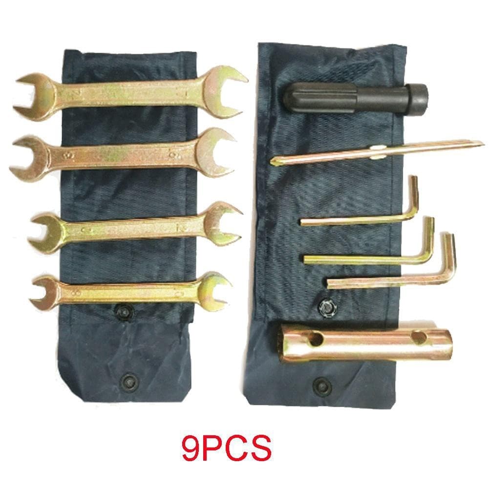 [POWS] 9x Kit De Ferramentas De Reparo De Motocicleta Spark Plug Spanner Chave Tomada Ferramenta Universal