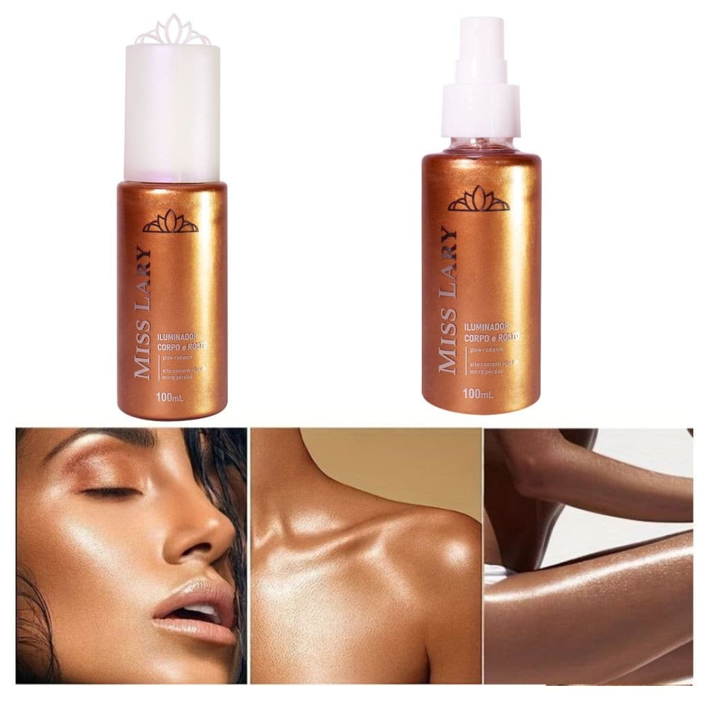 Spray Iluminador e Bronzeador da Miss Lary