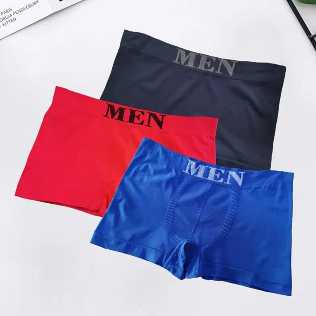 Kit 3 Cuecas Boxer Masculina - Cores Variadas