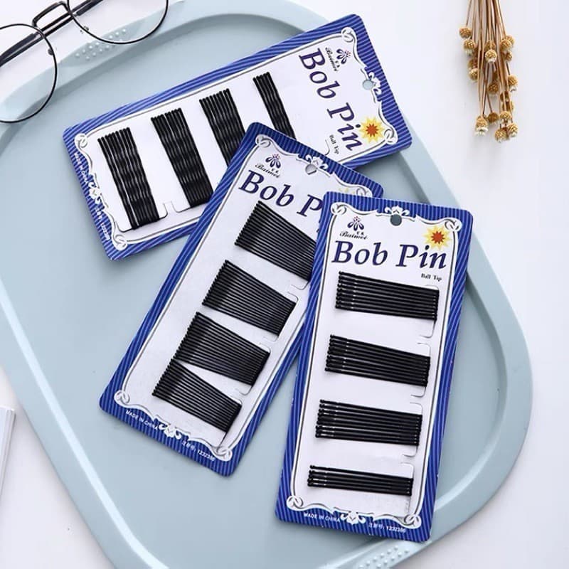 Kit 84 Grampo de Cabelo Preto Invisível Pronto Entregar/3 Cartela - WL