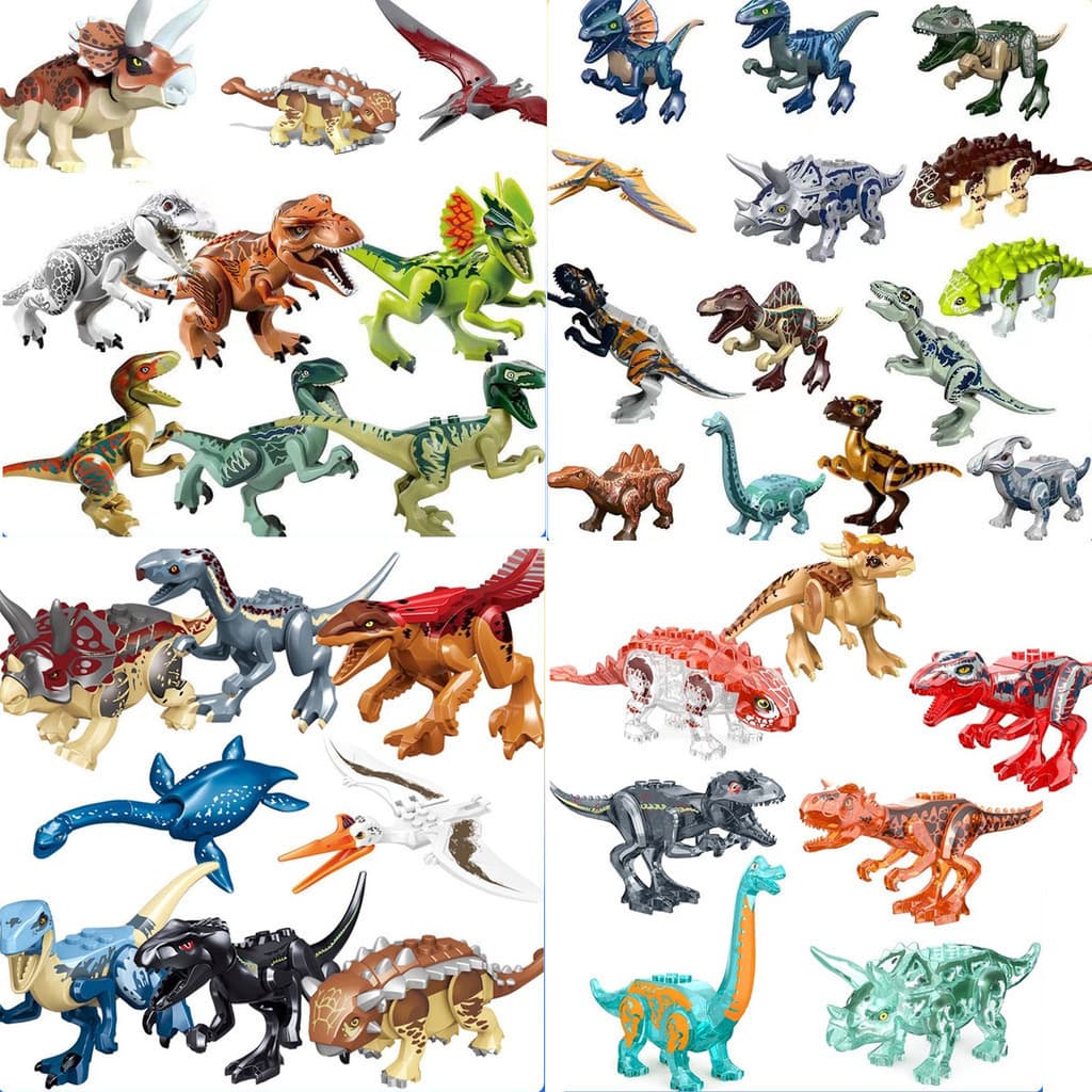Presentes Para Crianças Jurassic world Dinossauro Brinquedos Blocos De Construção Modelo Brinquedo