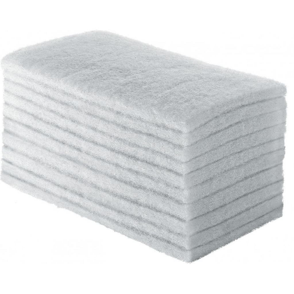 Kit 10 Unidades Fibra De Limpeza Leve Branca SuperPro Bettanin 22,5  x 10 cm Não Risca Para Porcelana Louças Cristais