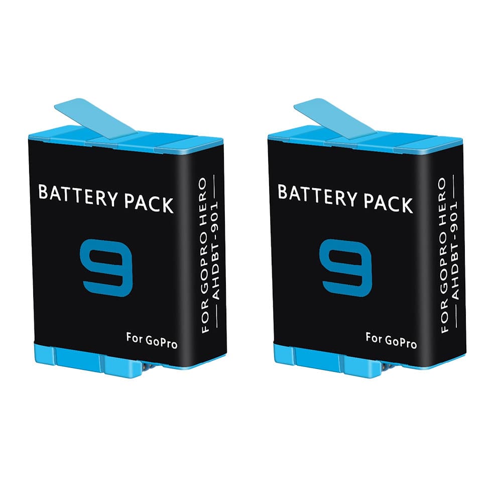 Kit com 2 Baterias para a GoPro HERO9 HERO10 HERO11 HERO12 Black