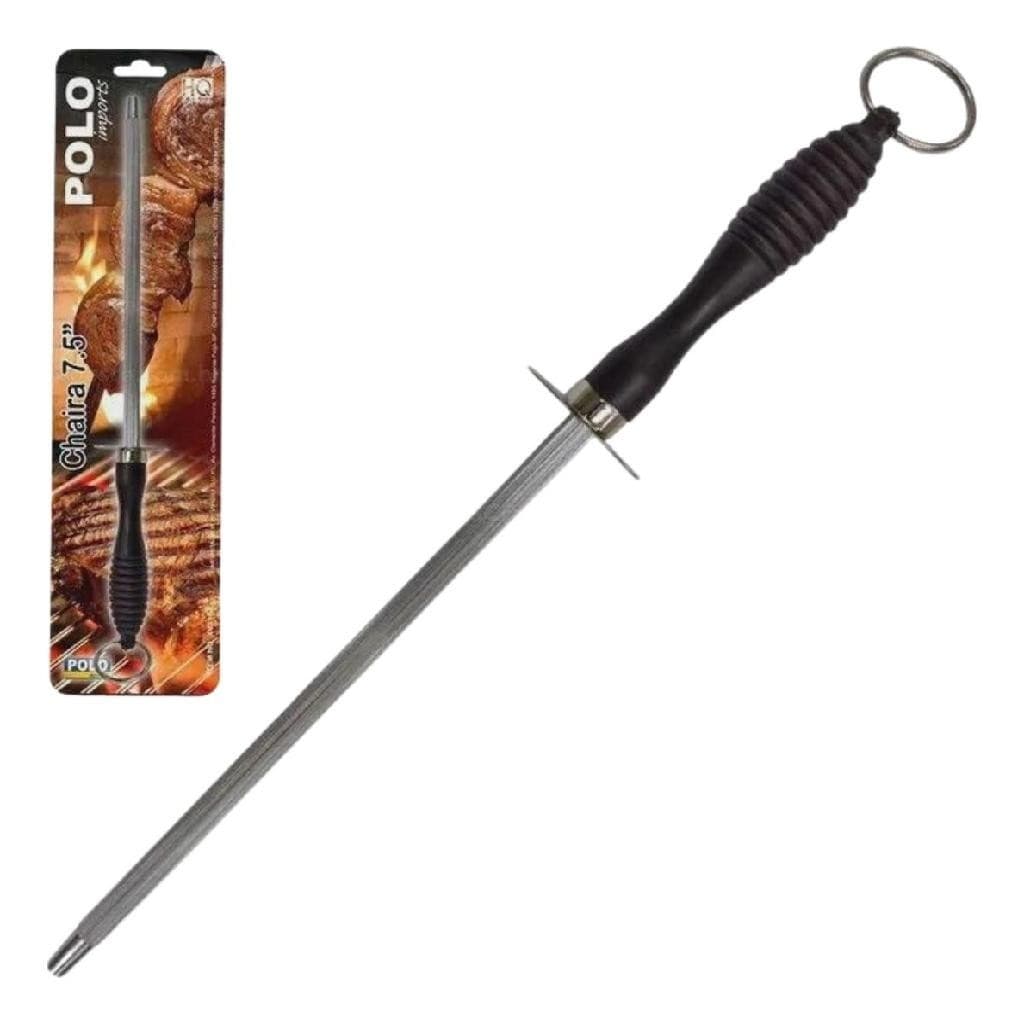 Afiador Amolador Facas Chaira Inox 7,5 Polegadas  31cm Polo Açougueiro