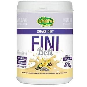 Shake Diet C/ Colageno Fini Belt Baunilha 400g - Unilife