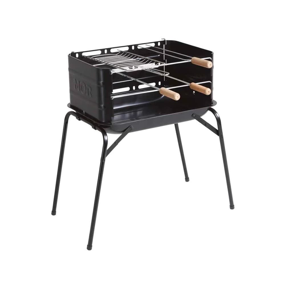 Churrasqueira Carvão Com Grelha E 3 Espetos MONTANA 3005 Mor