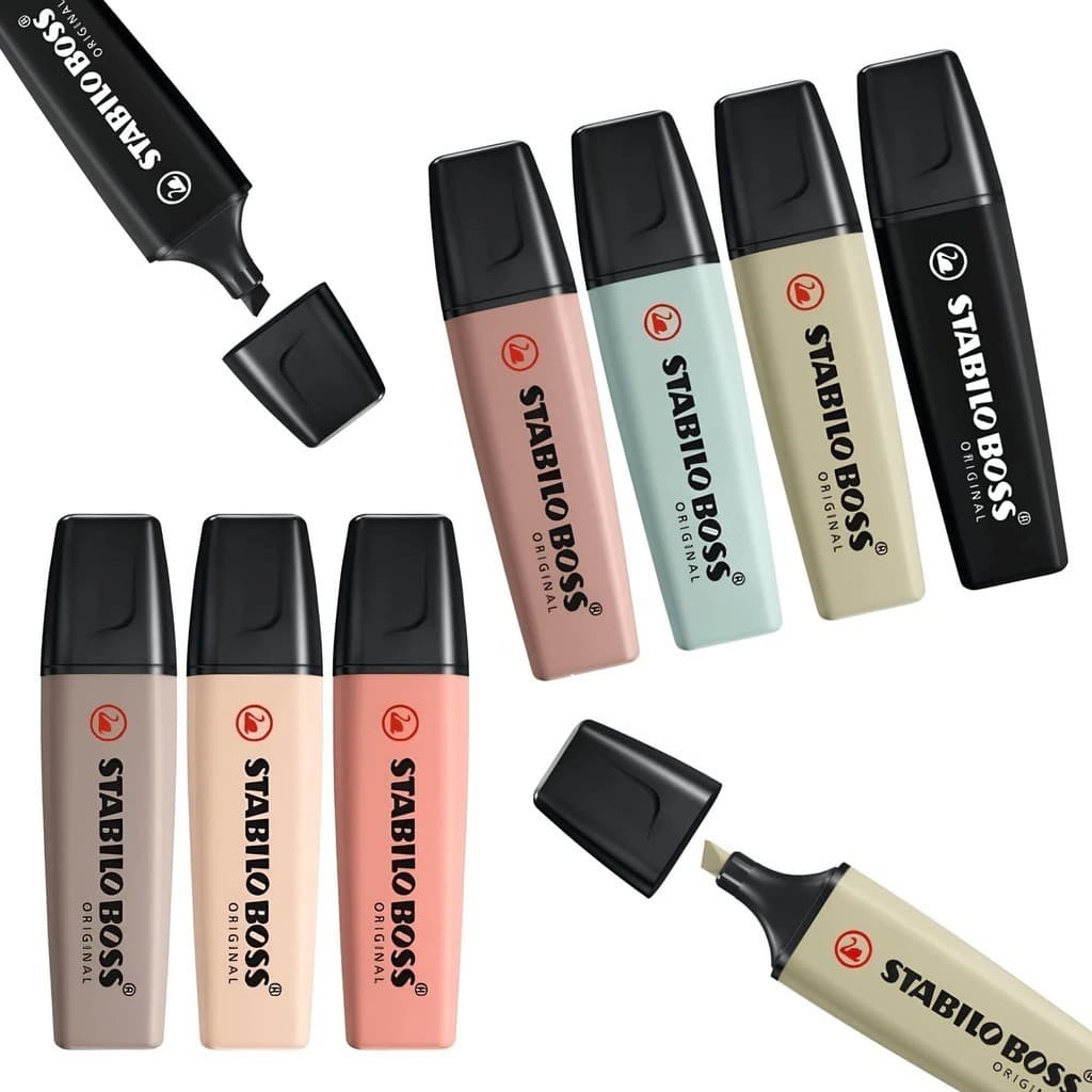 Marca Texto Original Stabilo Boss Nature Color C/ 7 Unidades