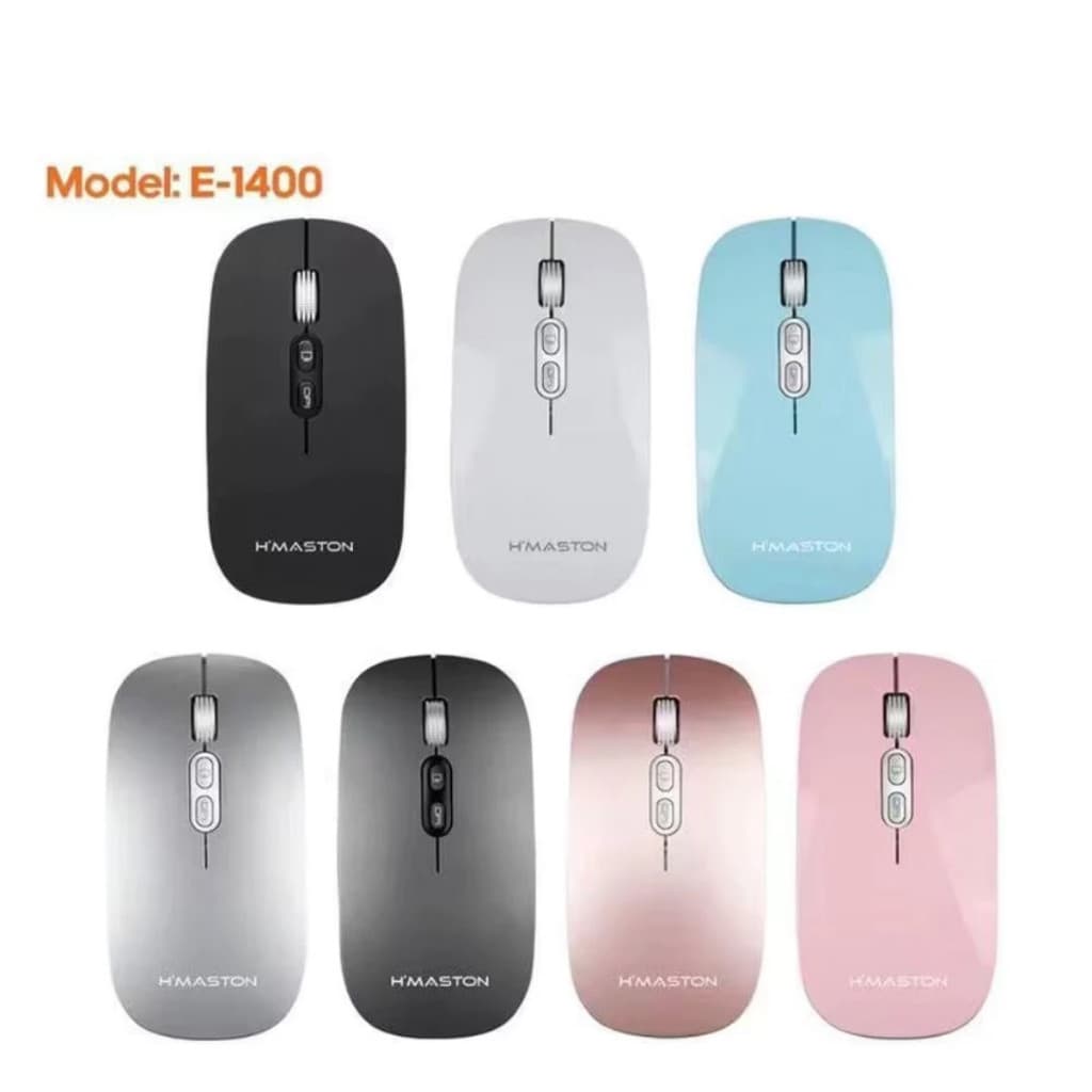 Mouse Recarregável A gold H'maston E-1400 SEM FIO BATERIA ALCANCE DE 10 METROS ORIGINAL ANATEL