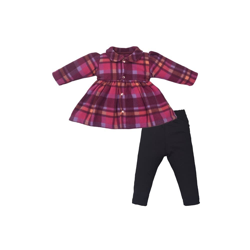 Conjunto Bebê Menino Inverno Manga Longa Xadrês Rosa