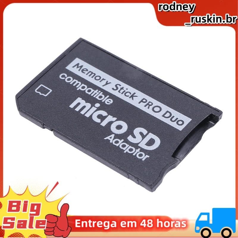 Adaptador Memory Stick Pro Duo Mini MicroSD TF Para MS Leitor De Cartão SD SDHC Série Sony E PSP
