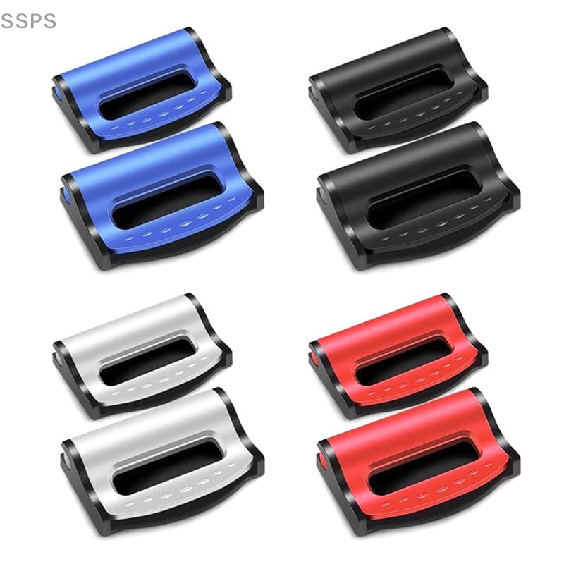 [SSPS] 2Pcs Clip Do Cinto De Segurança Carro Antiderrapante Limitador De Conforto Fixo FAH Interior