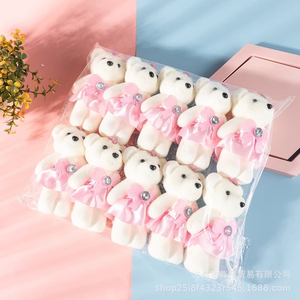 10pcs urso de pelúcia embalado casal casamento presente caixa de aniversário do dia dos namorados Q2EQ