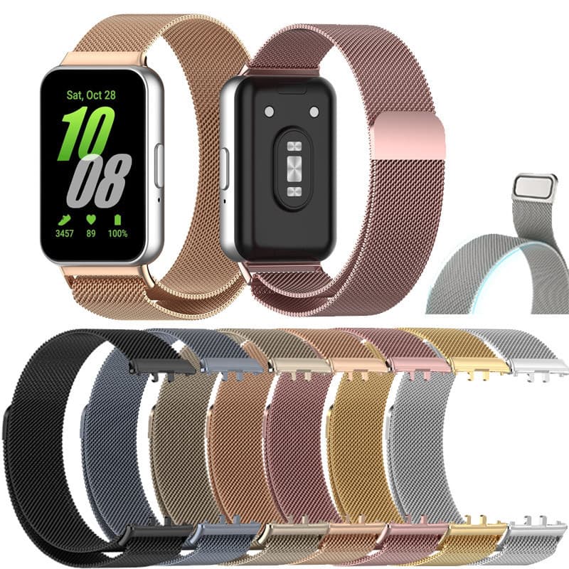 Pulseira Magnética Para Samsung Galaxy Fit 3 De Aço Inoxidável Milanese Loop Bracelet Acessórios