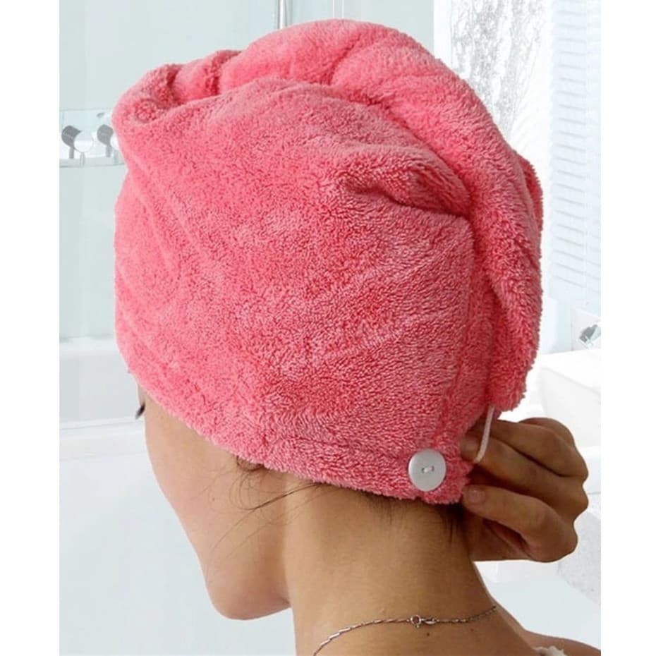 Toalha De Cabelo Banho, Toalha Mágica Para Secar Cabelo De Microfibra Touca Pós