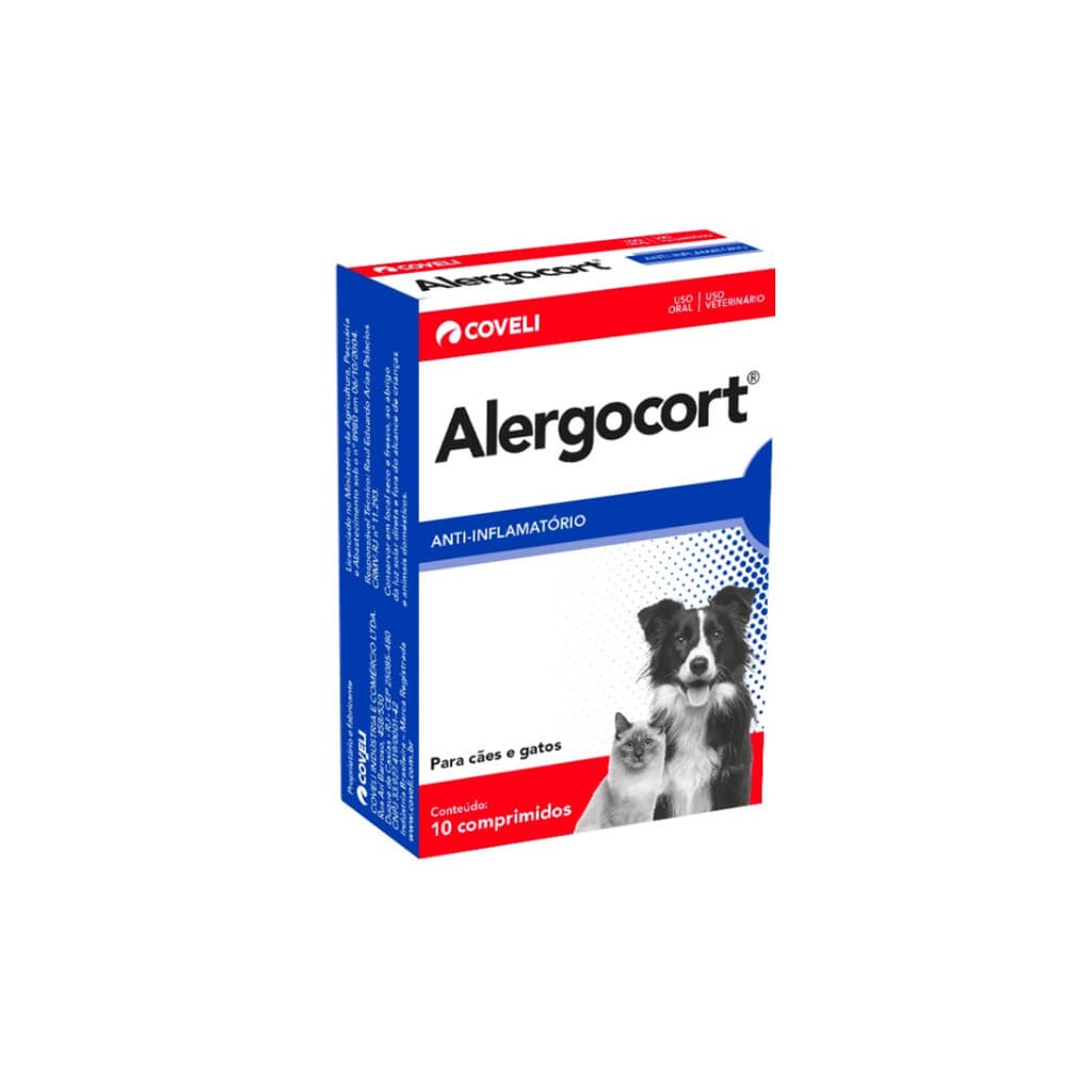 Alergocort Coveli Para Cães e Gatos 10 Comprimidos