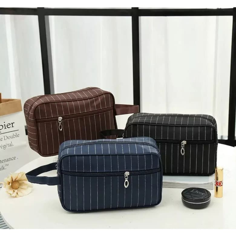 Organizadores de Necessaire Bolsa Com Alça Lateral Masculina Estilo Moderno Social Merlin APENAS / banho/ produtPromoçao