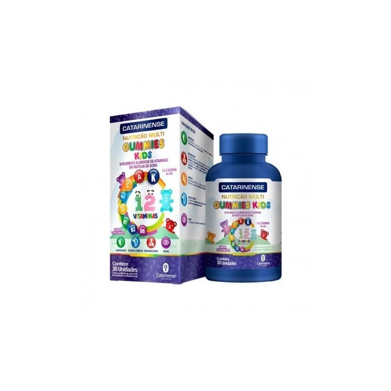 Suplemento Vitamínico Gummies Kids Pastilha 30 -Catarinense