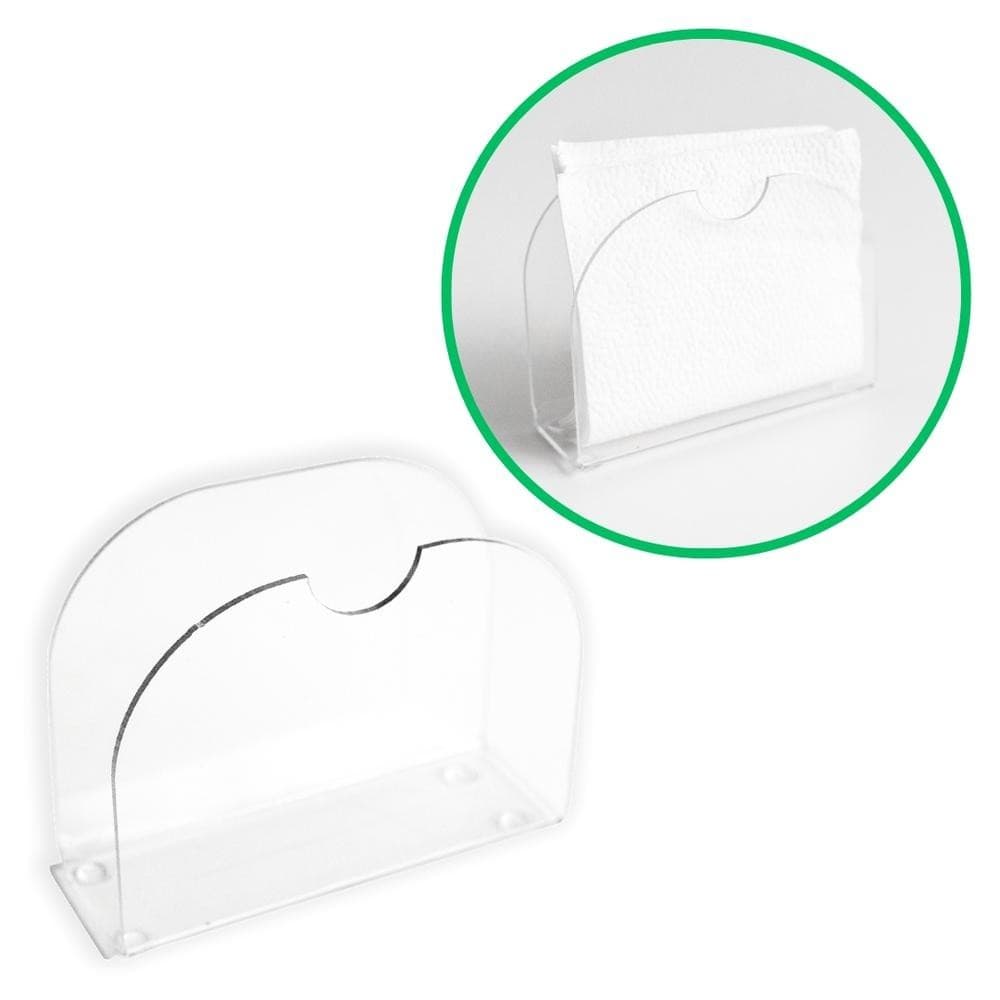 Porta Guardanapos Acrílico PS Cristal Mesa Bancada