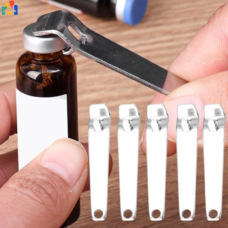 1/5Pcs Abridores Multifuncionais De Frascos De Aço Inoxidável Líquido Oral De Ampolas Portáteis De Ferramentas Médicas Garrafas Para Cozinha