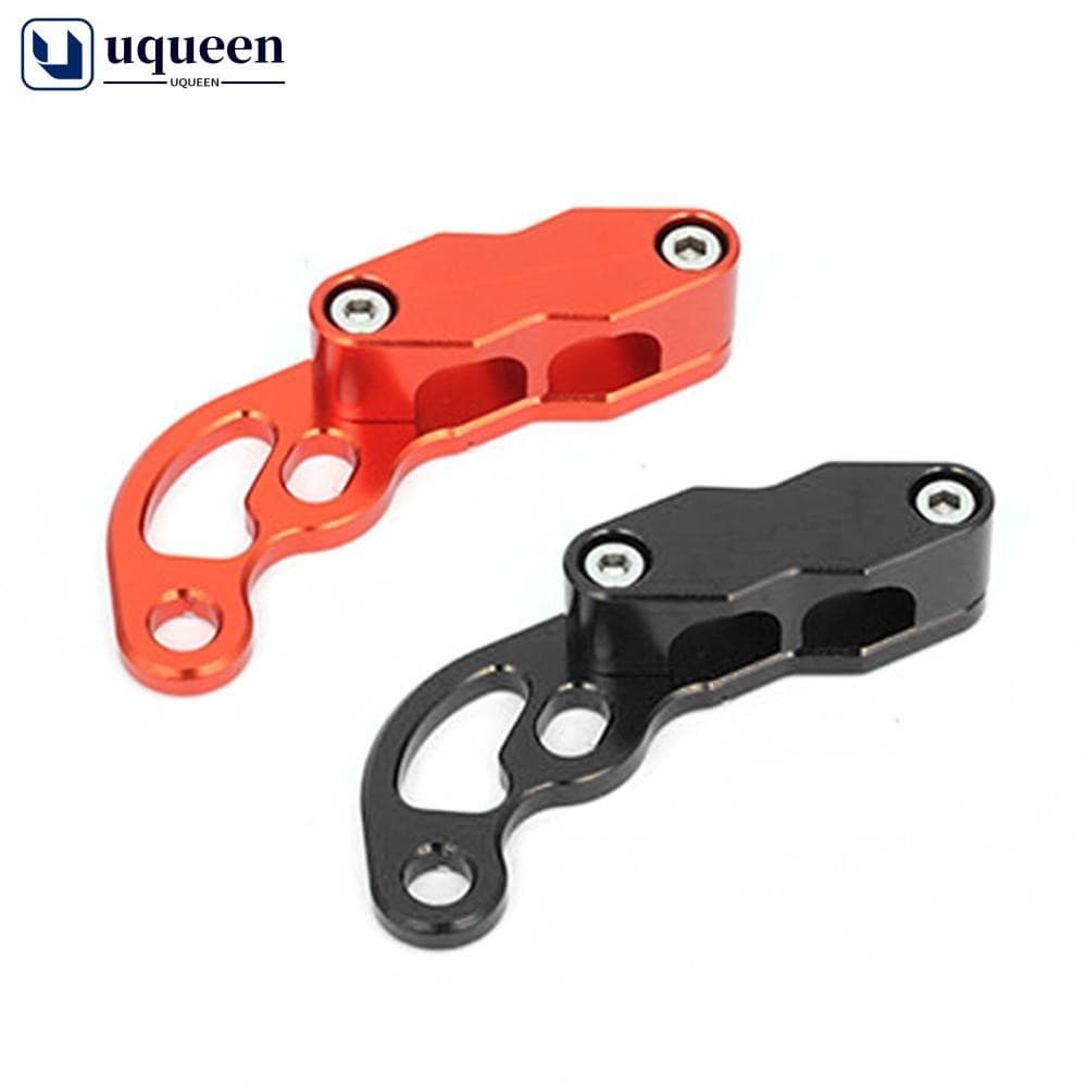 UQUEEN Motocicleta CNC Frente Duplo Furo Linha De Freio Mangueira Braçadeira Titular Para YAMAHA MT07 R6 R3 MT 03/07/09 