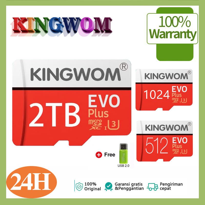 Cartão De Memória 512GB/1TB/2TB De Alta Velocidade TF/Micro-SD