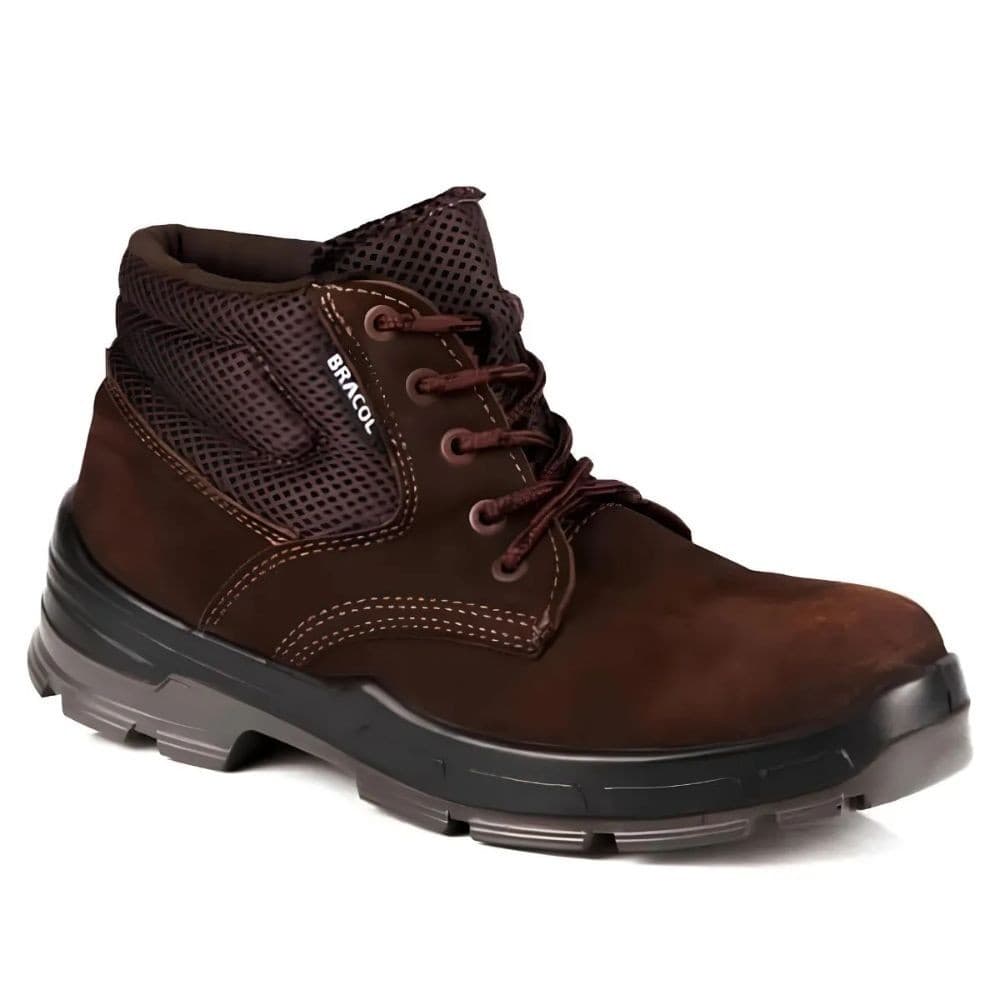 Bota Botina Coturno De Segurança Masculina Bracol - NOBUCK CA40872