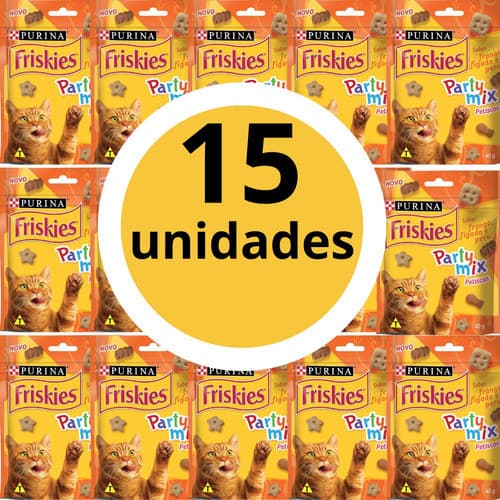 Petisco P/ Gato Friskies Frango Fígado E Peru Purina 15x40g