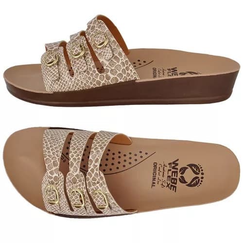 Chinelo Ortopédico Feminino Webe Flex Cobra Macio Leve Confortável Para Esporão Fascite Plantar