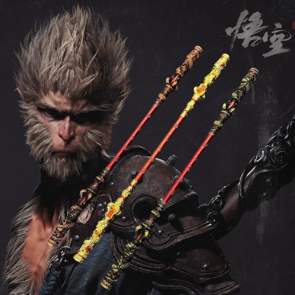 Nova Arma do Mito Negro Wukong, Bastão Dourado Mágico do Sol, Modelo de Jogo de Metal, Brinquedos e Presentes LI4M