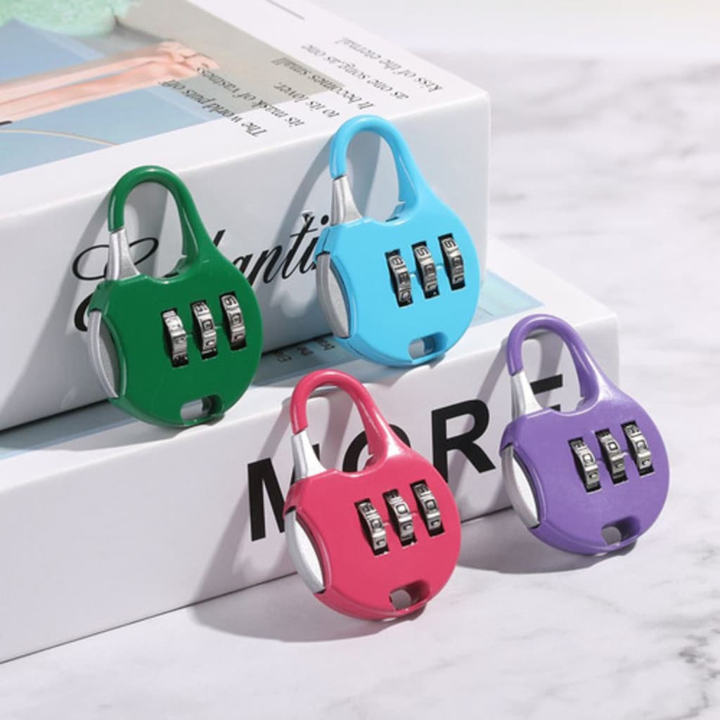 Cadeado De 3 Dígitos/Bloqueio De Senha/Cadeado/Combinação De 3 Digitos Moderno