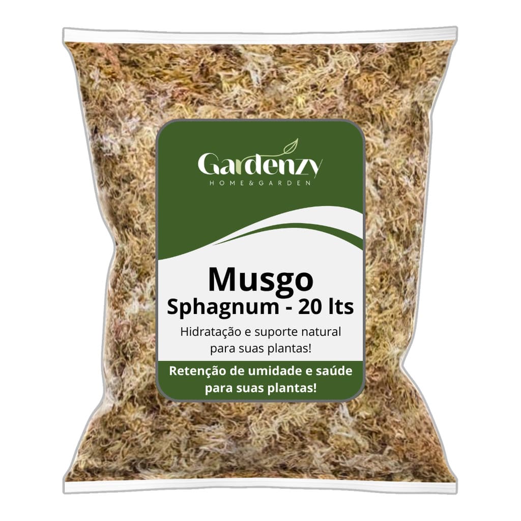 Musgo Sphagnum 100% Natural - Retenção de Umidade, Enraizamento e Substrato para Orquídeas e Plantas