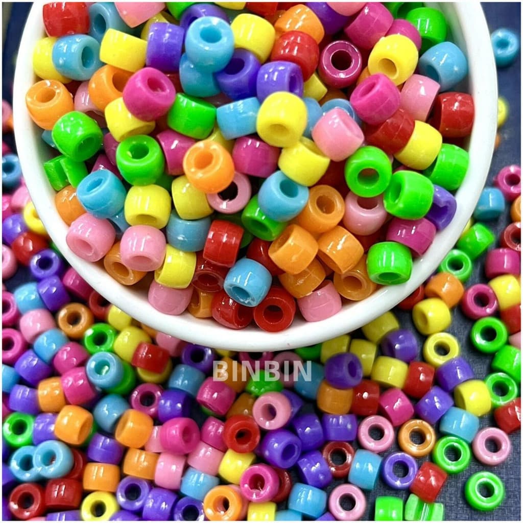 470 Pçs Miçangas Coloridas Para Criança Barril 6mm C2-7-5