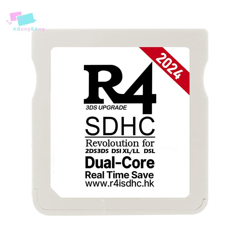 Abongbanghn 2024 Para Cartão De Jogo NDS R4I SDHC TF Ouro Pro Videogame Branco Prata Memória Digital