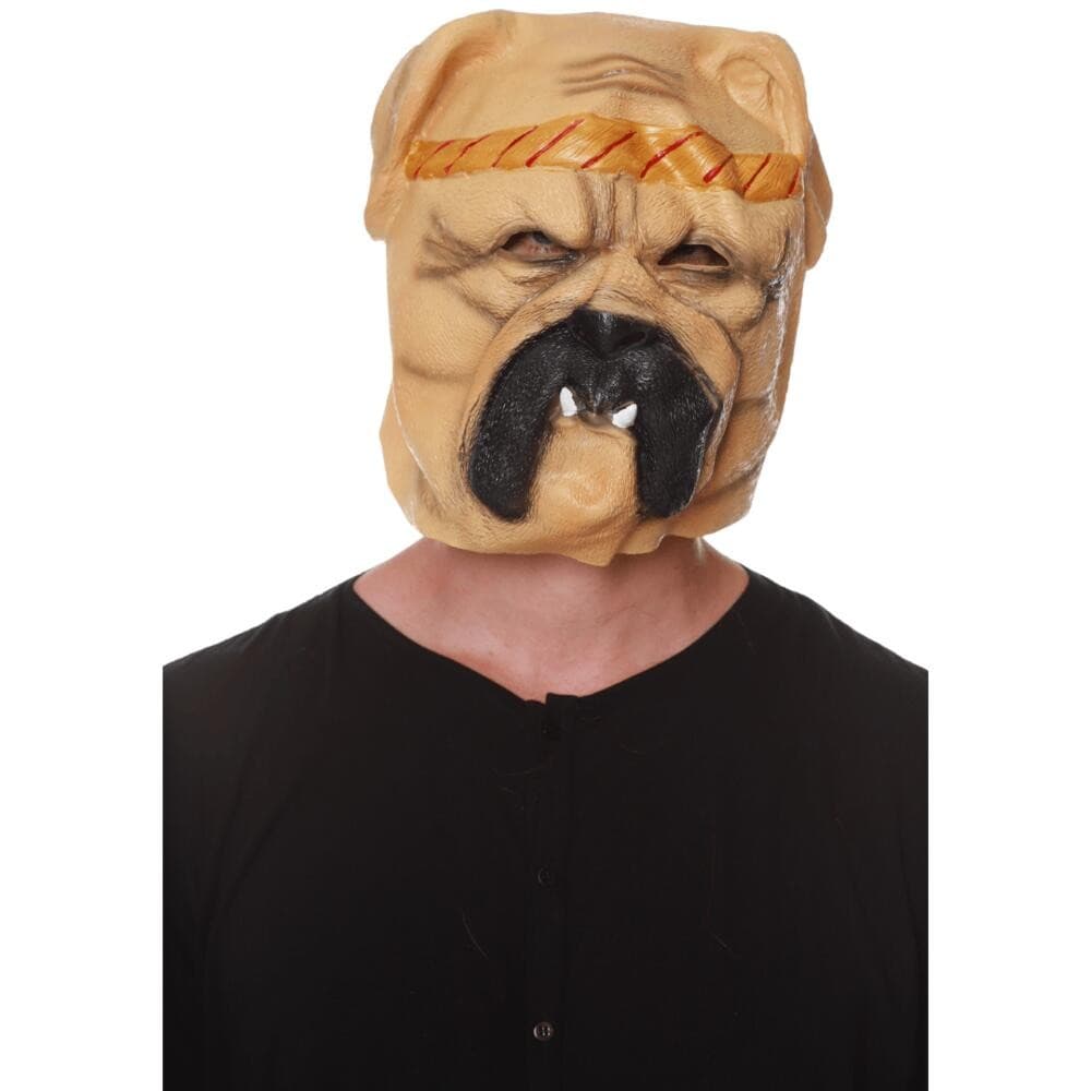 Máscara De Cachorro Bulldog Látex Realista