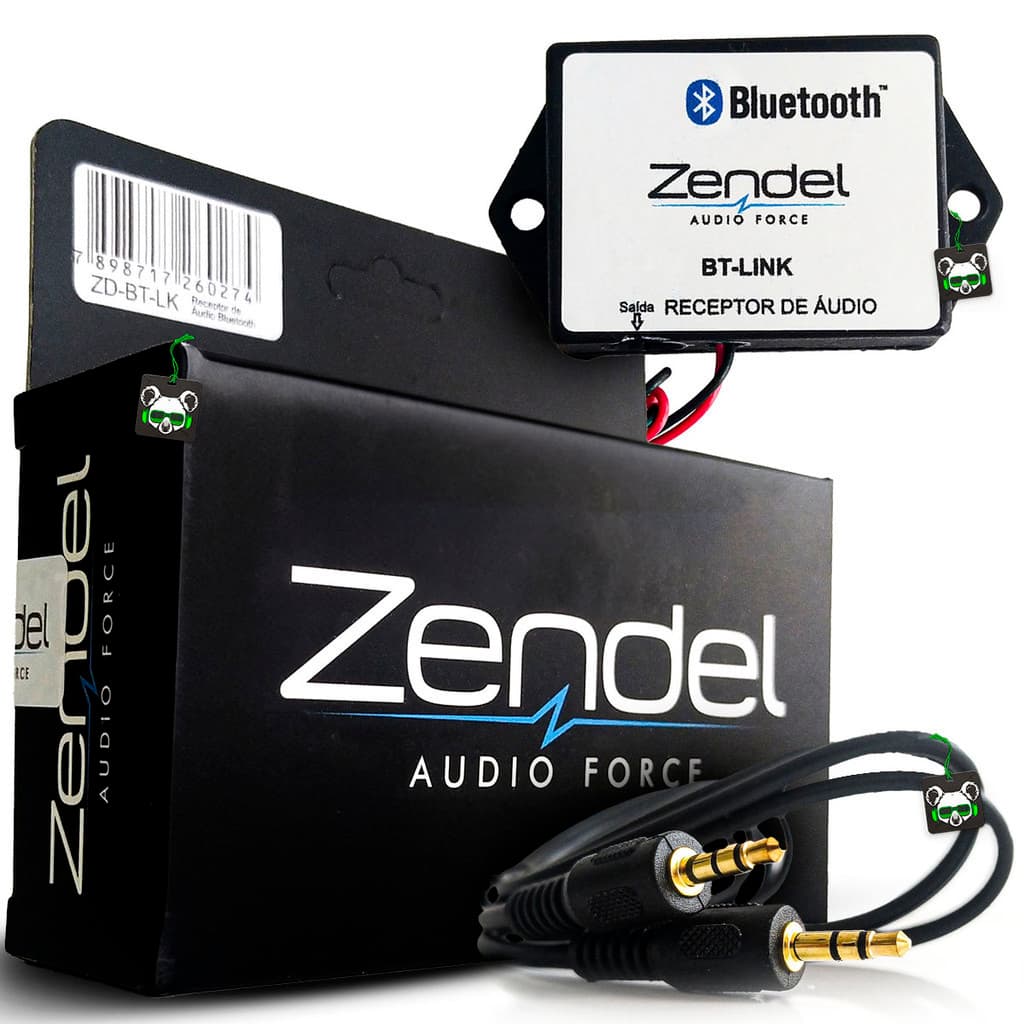 Adaptador Receptor Audio Bluetooth Plug P2 Aux Zendel Som