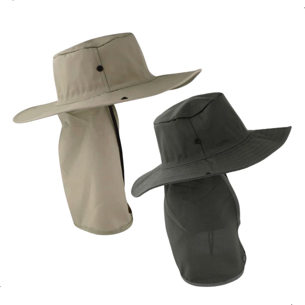 Chapéu Boné Pescador Caçador Carpinteiro Camping Caminhada Australiano Protetor de Nuca