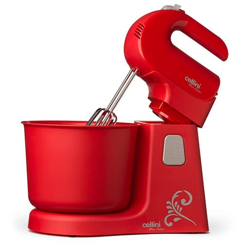 Batedeira Cellini Maxi Deluxe 300W 4 Velocidades Vermelha