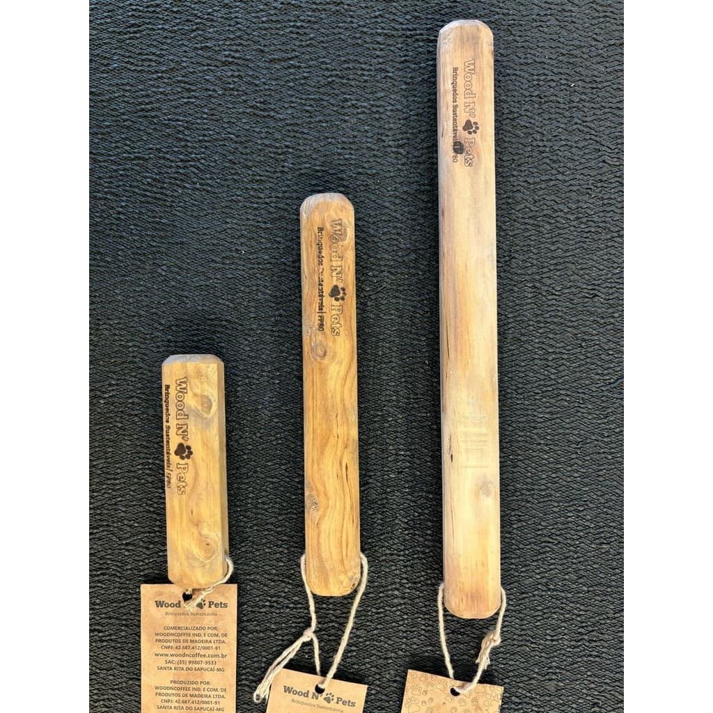 Mordedor e Brinquedo Ecológico Para Cachorro Madeira Natural de Café Sabor Coco