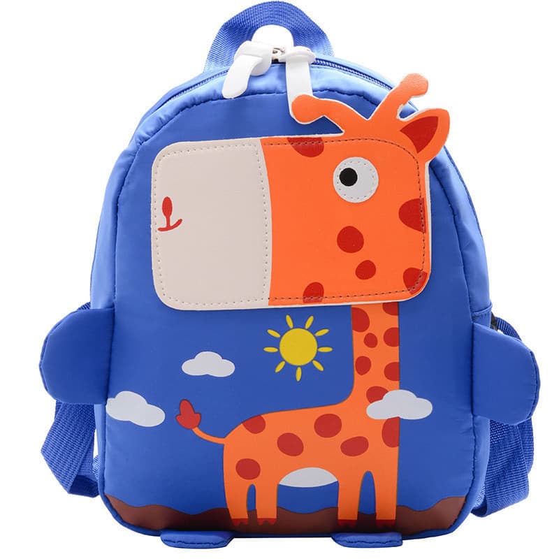 Mochila infantil girafa fofa mochila anti-perda jardim de infância