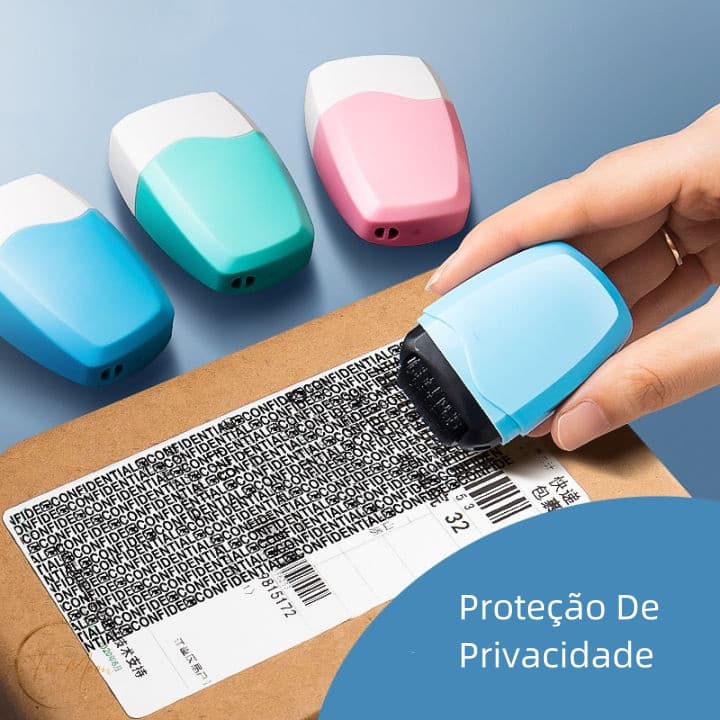 Carimbo Marca Texto De Proteção De Privacidade /Cobertura Privada/Prosy Code De Dados/Utensílio De Segurança