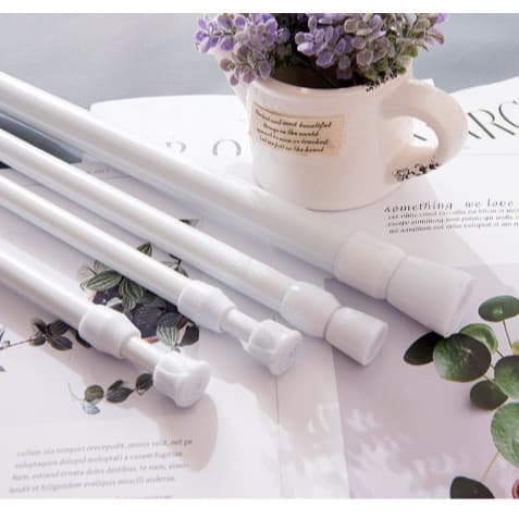 Porta Cortina Multiuso Box varal- Varão Bastão Para Banheiro de Extensível Universal Ajustável secar roupas