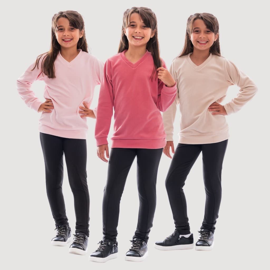 Blusa Suéter Alongado Microsoft Infantil/Juvenil Menina 892-A