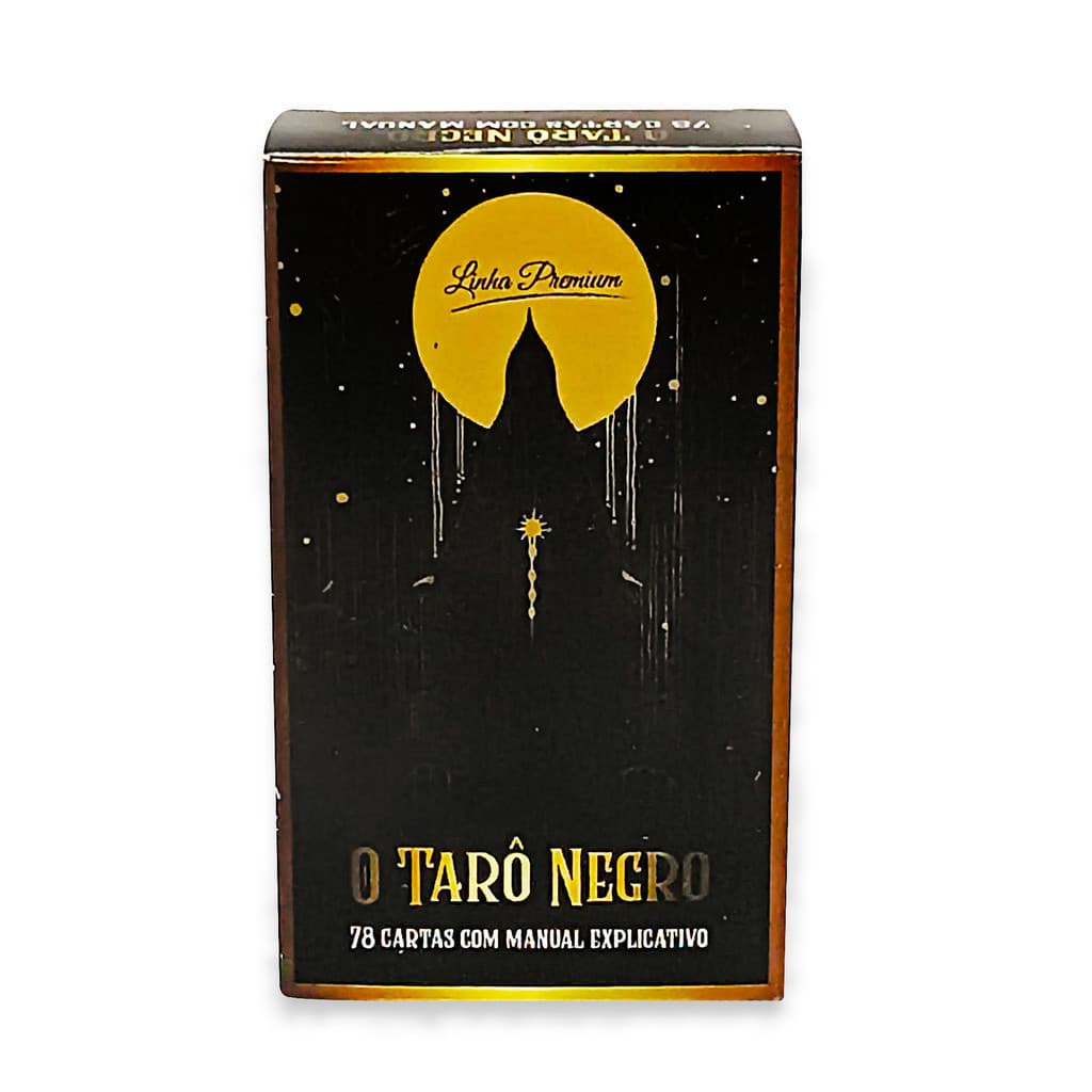 Baralho O Grande Tarot Negro 78 Cartas Com Manual Novo