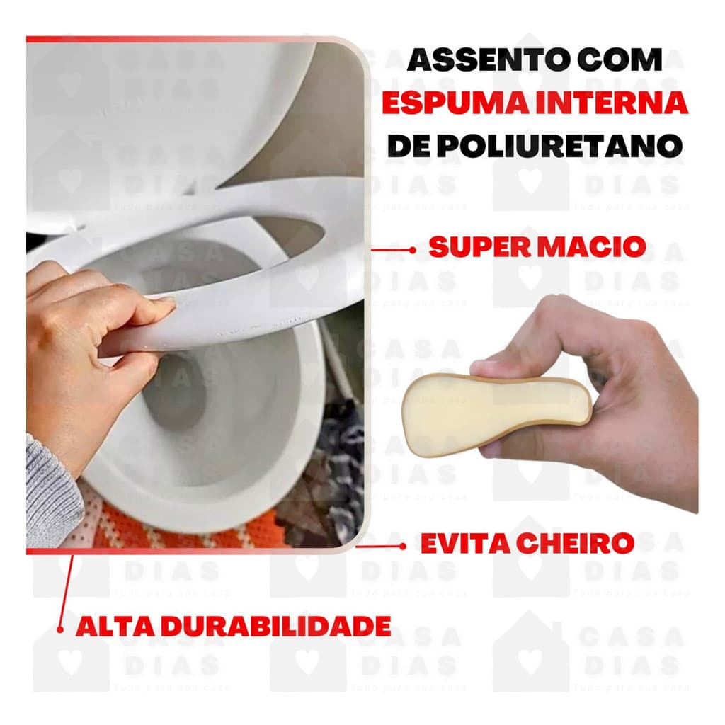 Assento Almofadado Universal Alumasa