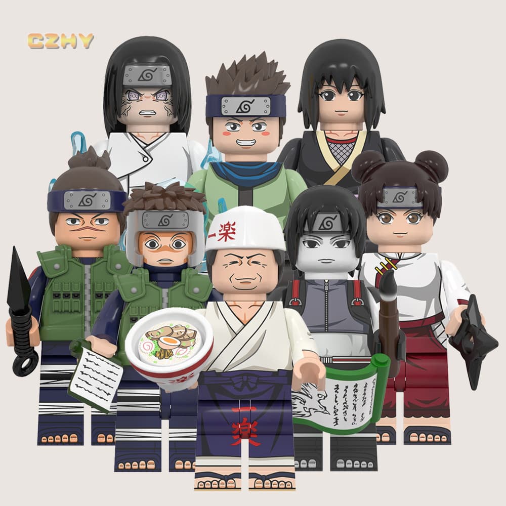 WM6153 Yamato Umino Iruka Sai Tenten Hyuga Neji Konohamaru Ichiraku Shizune Uzumaki Mini Blocos De Construção Kids Toys