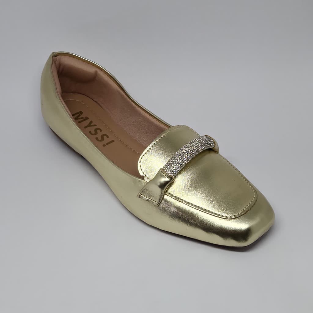 Sapatilha Mocassim Feminina Strass Delicada